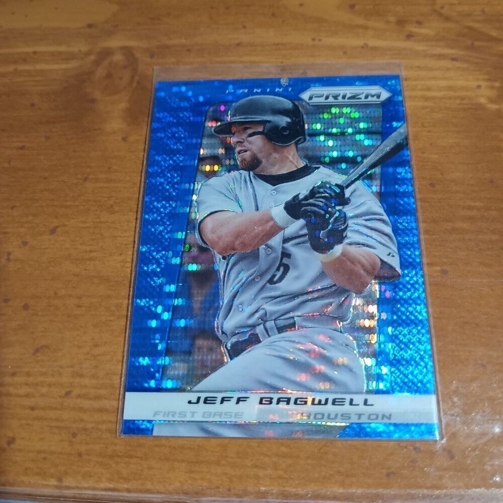 2013 Panini Prizm Prizms Blue Pulsar Refractor 178 Jeff Bagwell Houston Astros